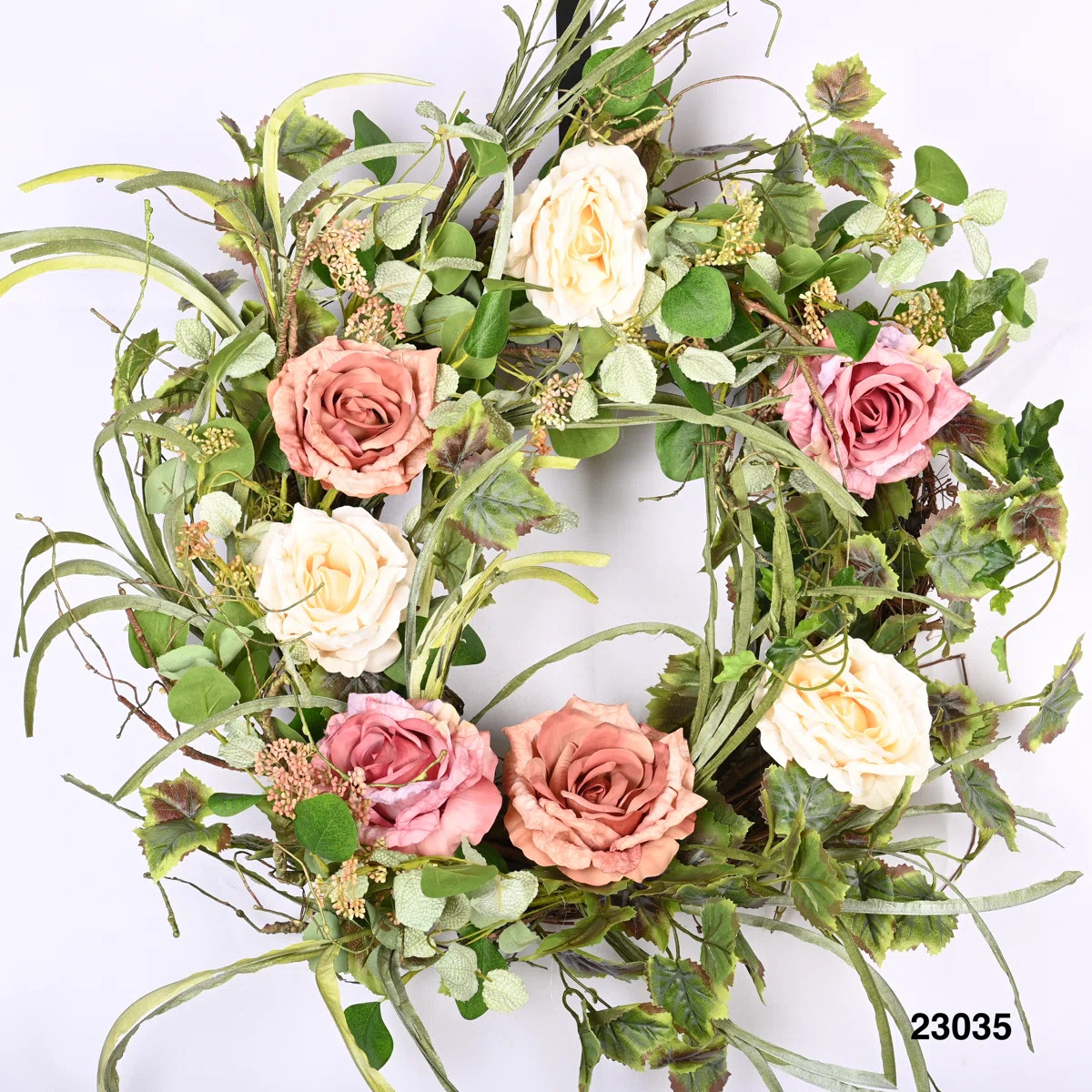 Every Day Rose Handcrafted 30'' Wreath | Wayfair North America