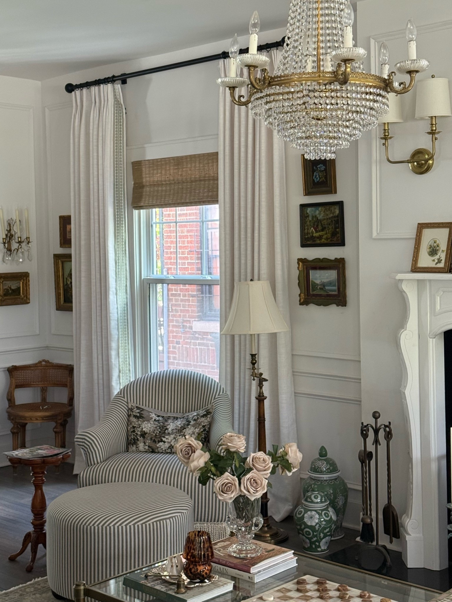 Product Name: Liz Linen
Color: Beige White
Header Style: Triple French Pleat
Border Style #T23 
Single Panel Width & Length: 75 inches Width x 103 Length
Liner Type: Privacy 60%
Memory Shape: Yes
Matching Tieback: 

#twopagescurtains