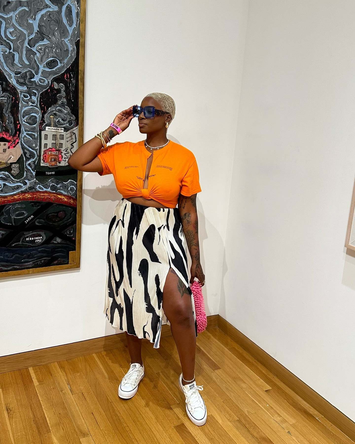 A little color blocking x prints. 

#LTKStyleTip #LTKMidsize