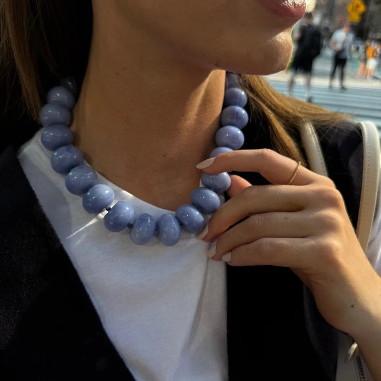 Joan Semi-Precious Necklace - Blue Sodalite | BaubleBar