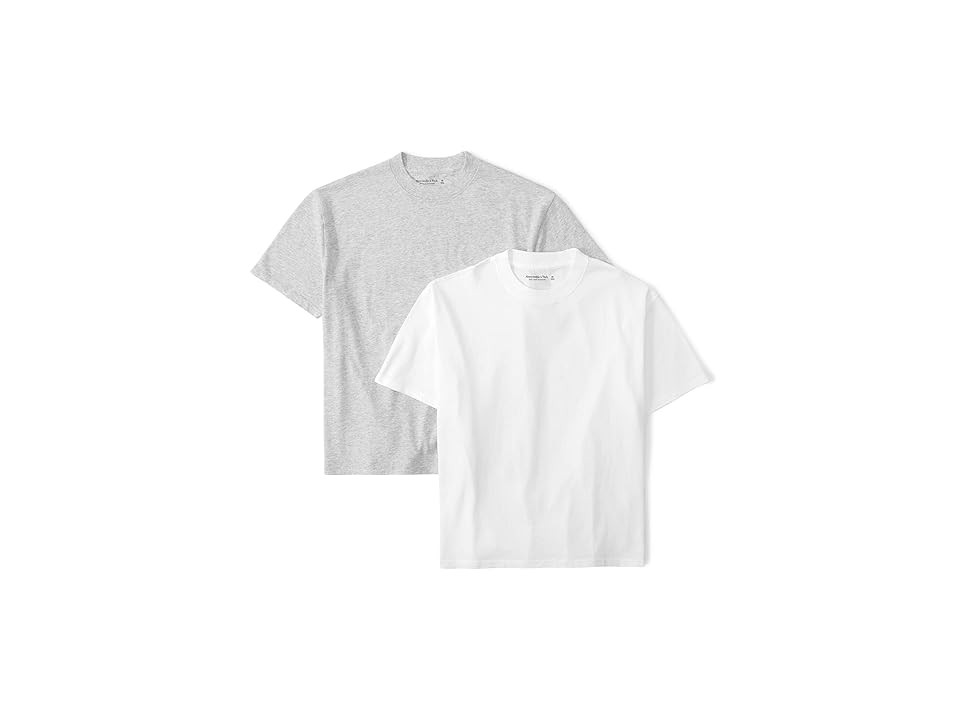 Abercrombie & Fitch 2-Pack Essential Easy Tee (White) Women's Clothing | Zappos