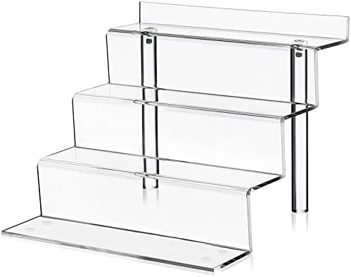 Clear Acrylic Display Riser Shelf for Funko Pops & Toys Figures, Champagne Wall, Cupcake Stand fo... | Amazon (US)