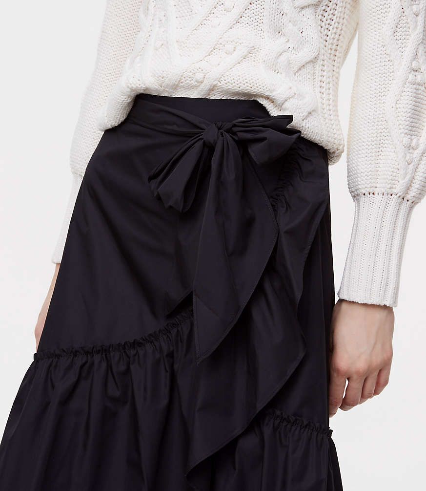 Ruffle Wrap Skirt | LOFT