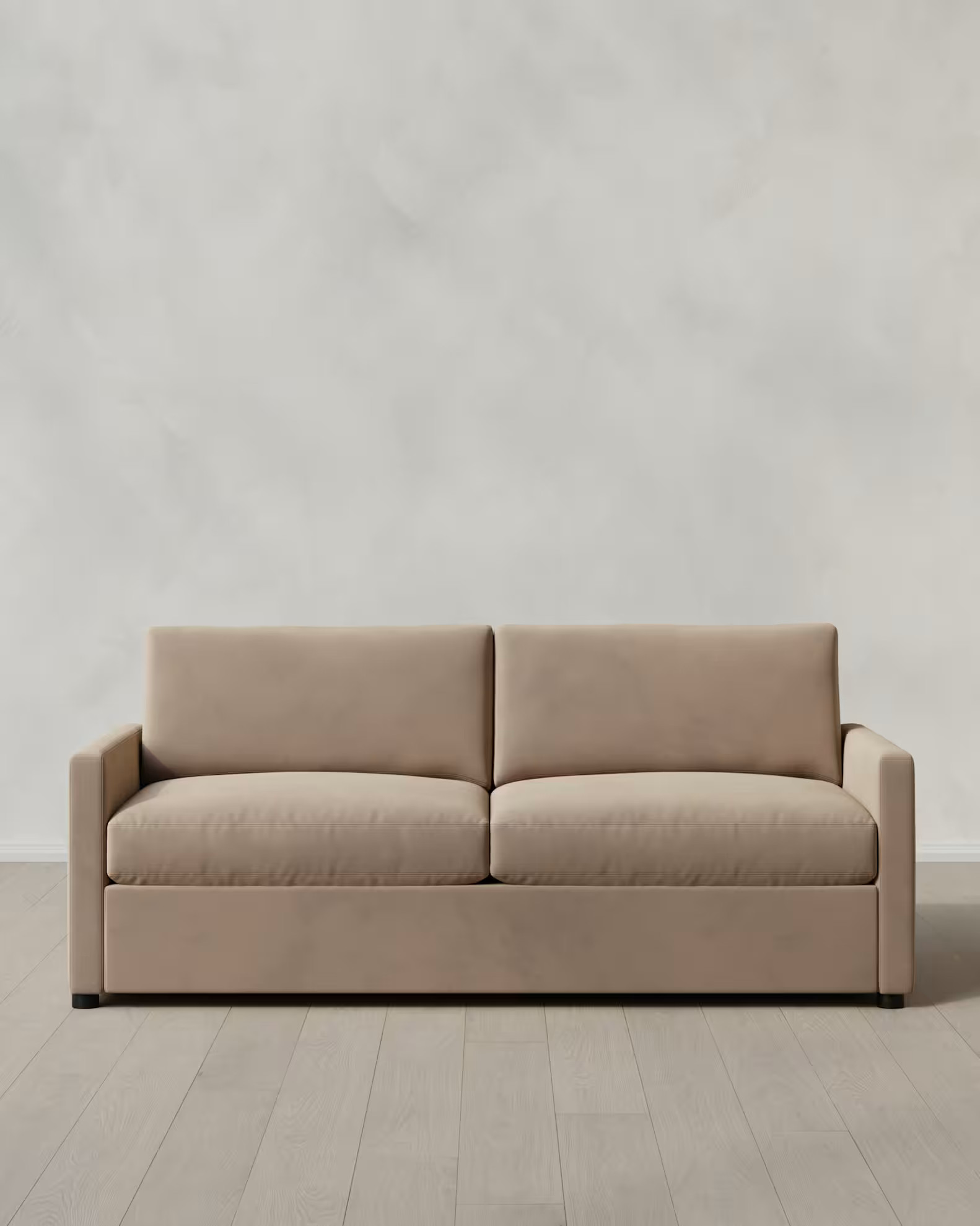 Brennan Performance Velvet Sofa in Taupe | Quince