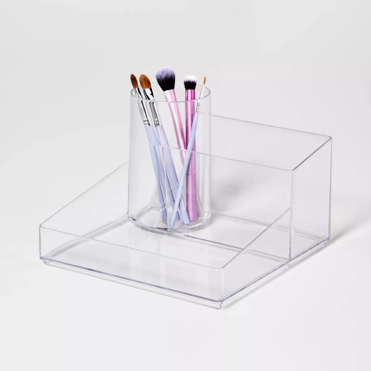 Bathroom Plastic Hair Accessory Organizer Clear - Brightroom™: Countertop Vanity Storage Tray, ... | Target