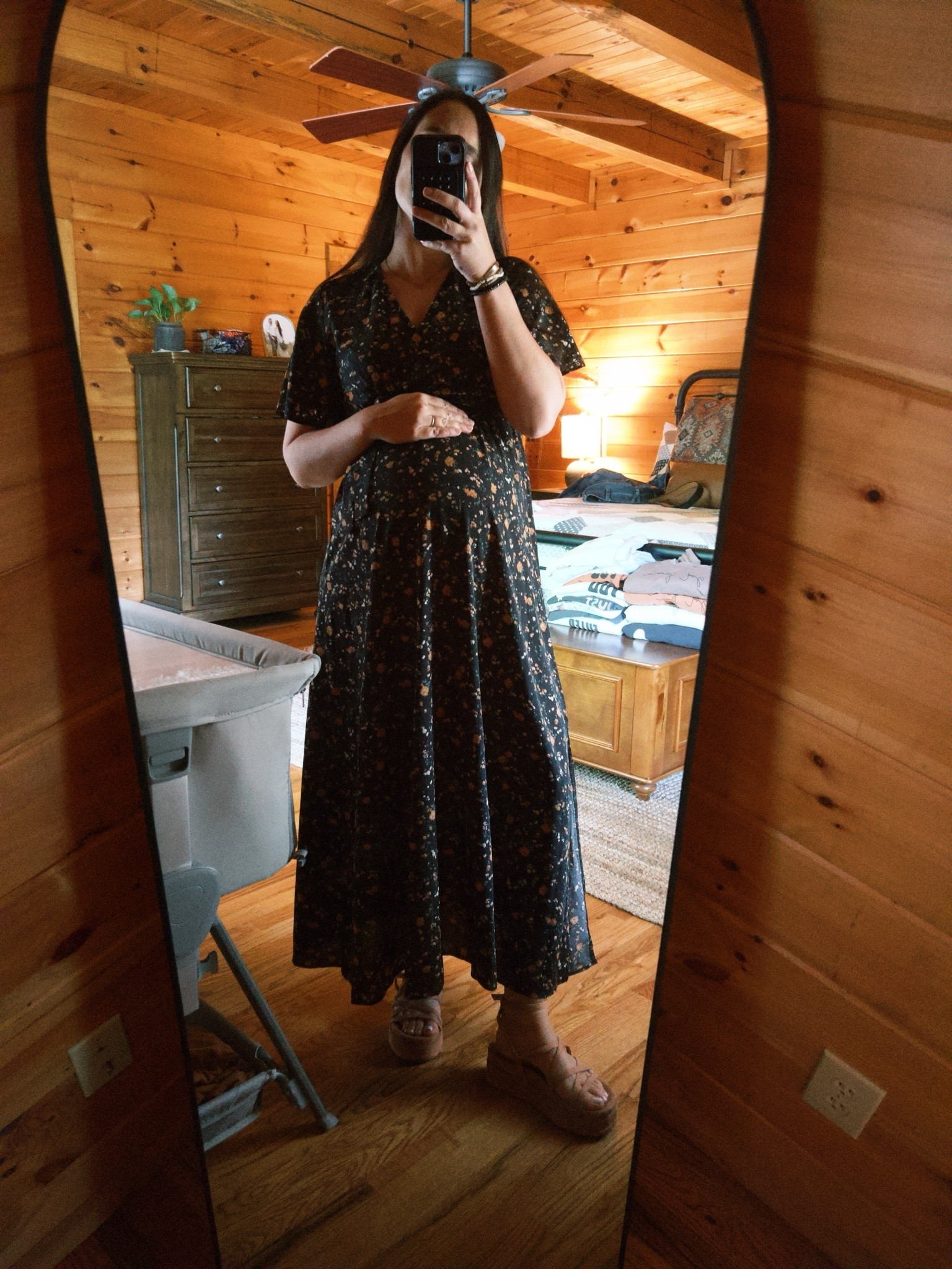Dress: medium
Shoes: size 7
Shoes are no longer available, but I tagged some similar.