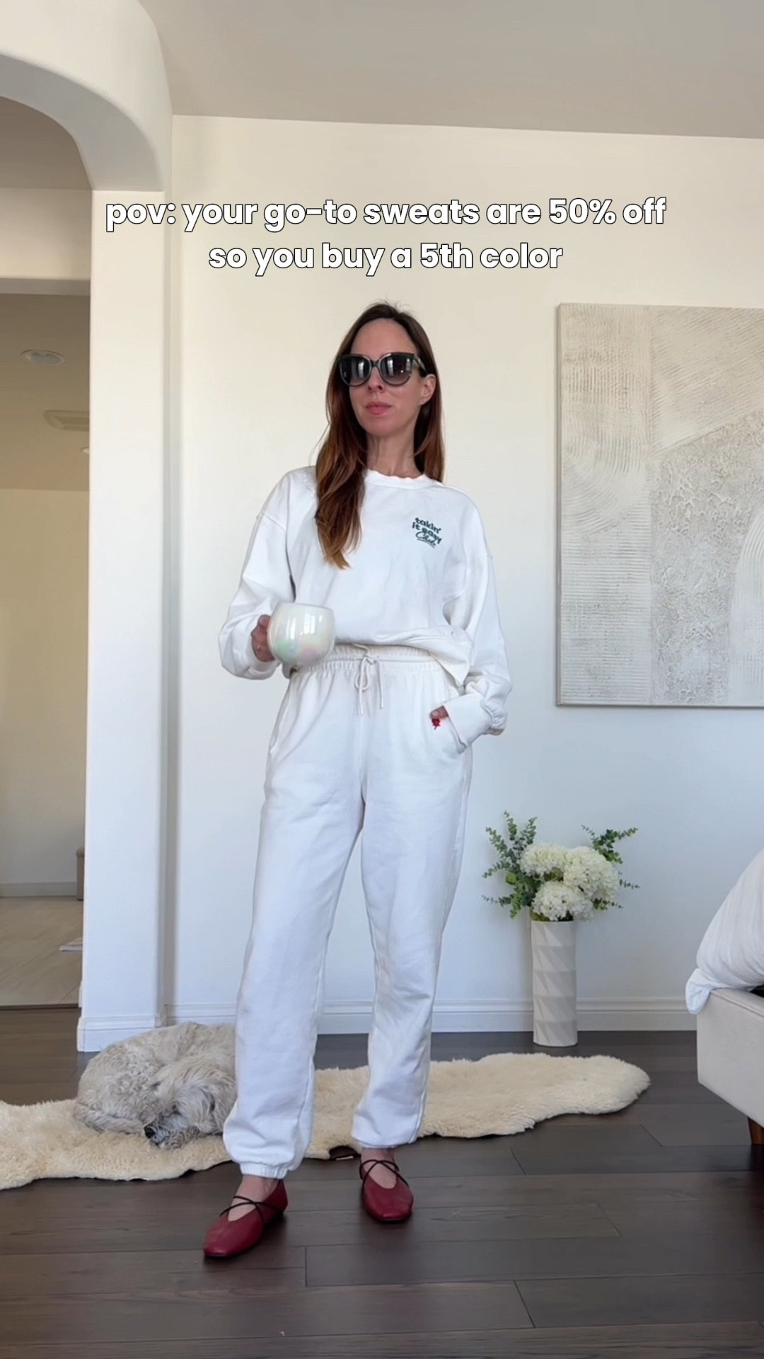 Im wearing a S on bottom but I sized up to M on top for an oversized fit.



I’ve been wearing these matching sweatshirt and sweatpant sets on repeat all month. As a mom to a toddler and two pups, time is limited, and this month has been extra hectic. Having cute, comfy sets like these makes life so much easier 🙌🏼 I love that they mix and match, so you can get different sizes for the perfect fit on top and bottom.

#LTKSaleAlert #LTKFindsUnder50 #LTKWatchNow