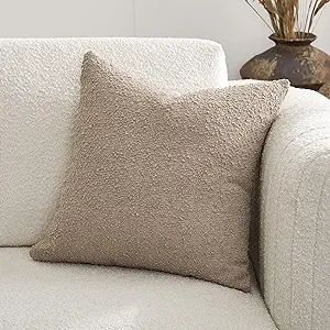 DOMVITUS Boucle Pillow Covers 18x18, Pillow Covers Decorative Couch Pillows for Living Room, Thro... | Amazon (US)