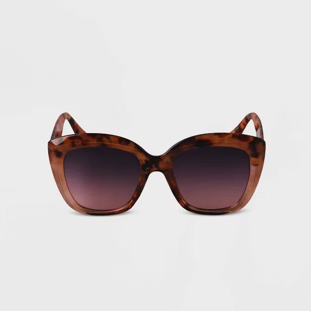 Women's Oversized Cat Eye Sunglasses - A New Day™ | Target
