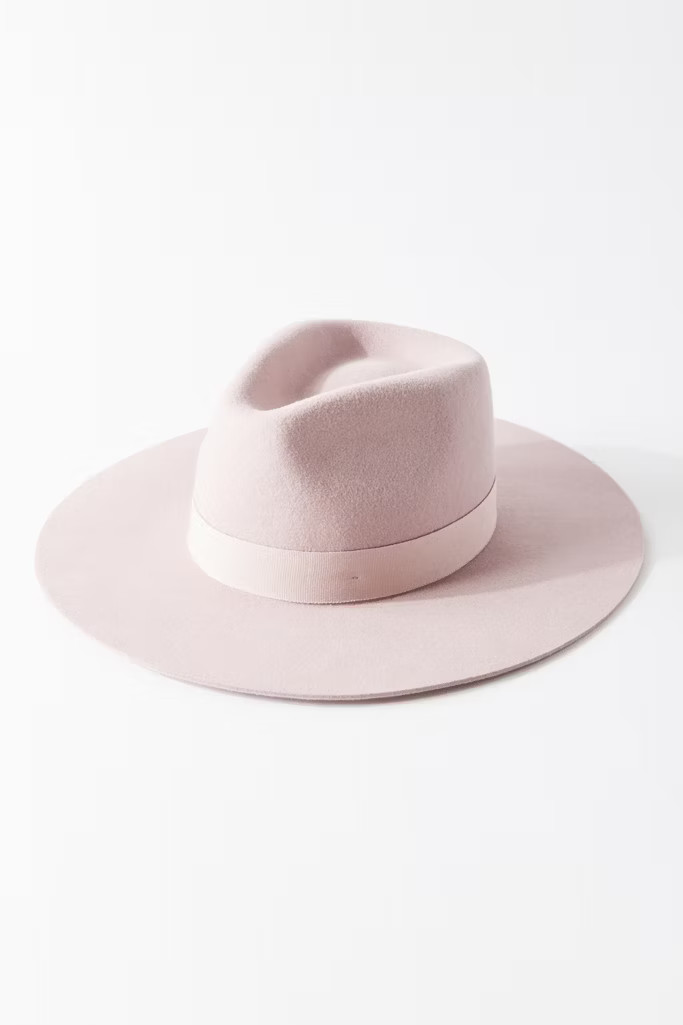 UO Flat Brim Felt Fedora | Urban Outfitters (US and RoW)