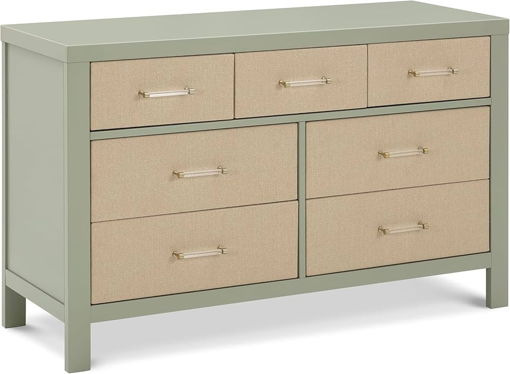 Namesake Eloise 7-Drawer Assembled Dresser in French Sage and Performance Sand Eco-Weave | Amazon (US)