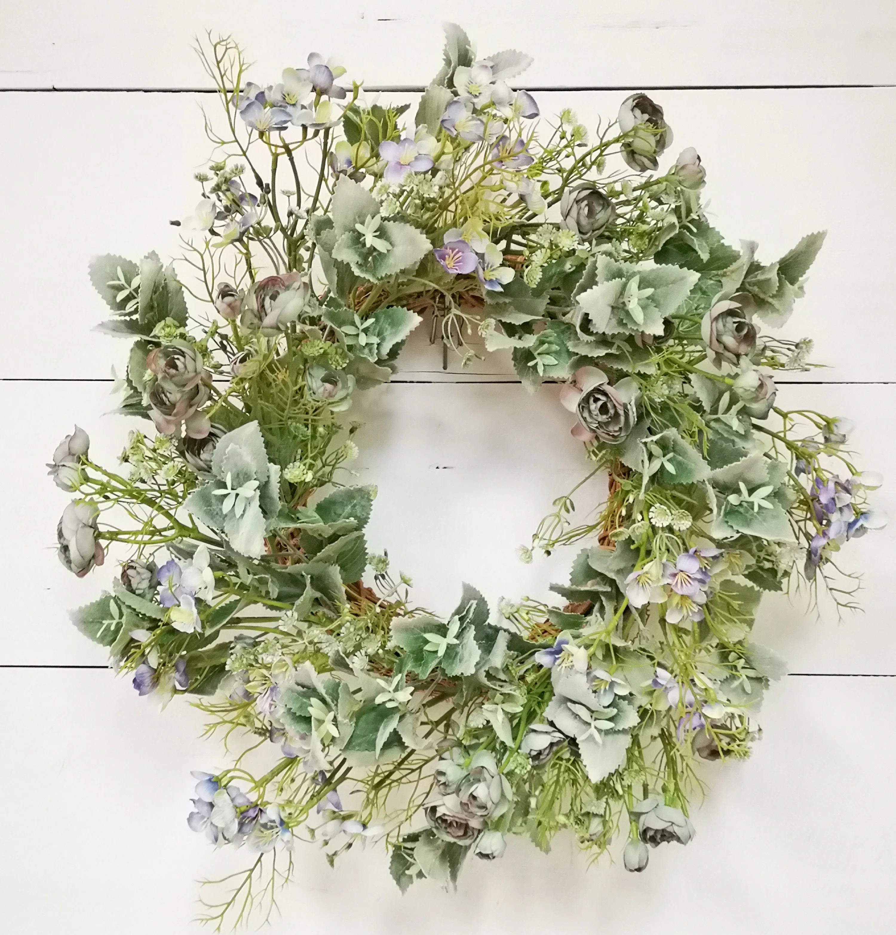 Handcrafted Faux Rose 22'' Wreath | Wayfair North America