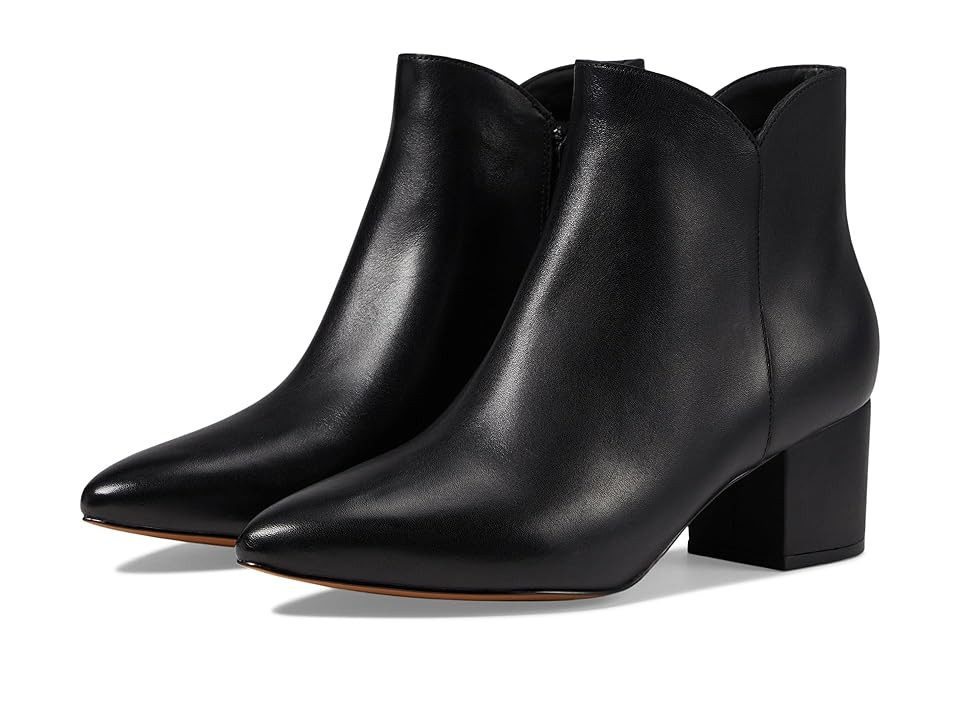 Cole Haan Elyse Bootie 60 mm Women's Shoes Black Leather : 8.5 C - Wide | Zappos