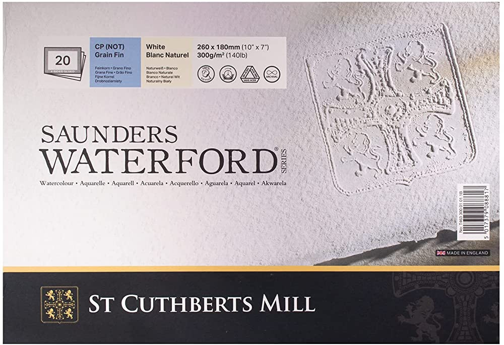 Saunders Waterford Block 300gsm 177 x 254mm (7" x 10") 20 Sheets NOT | Amazon (US)
