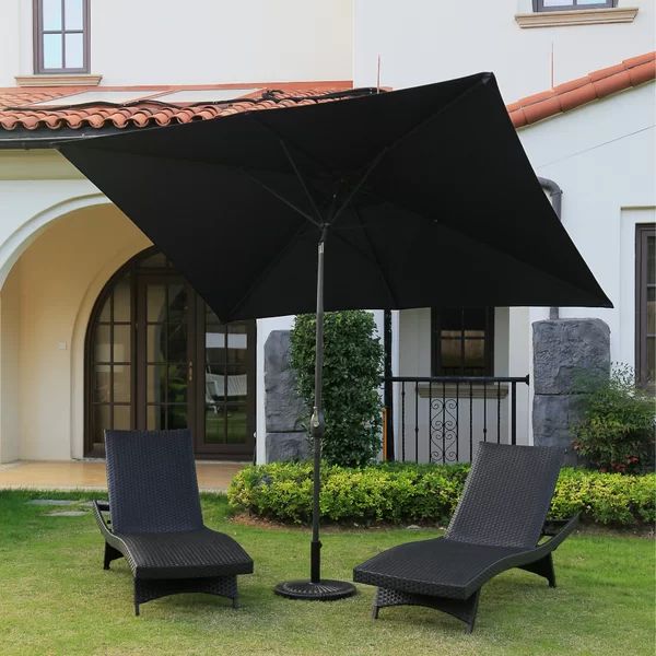 Aida 6.5' x 10' Rectangular Market Umbrella | Wayfair North America