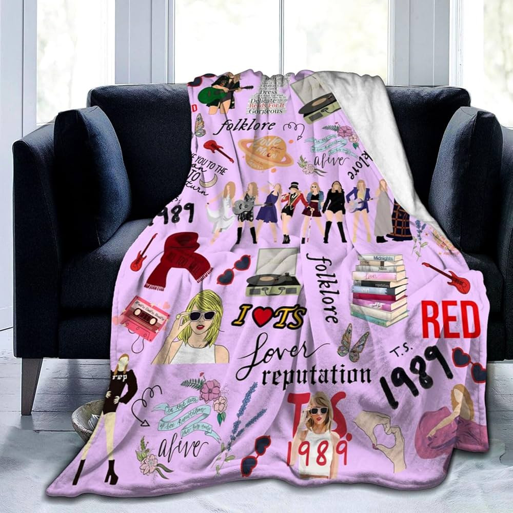 Singer Blanket Super Soft Flannel Throw Blanket Warm Lightweight Merchandise Blankets for Adults ... | Amazon (US)