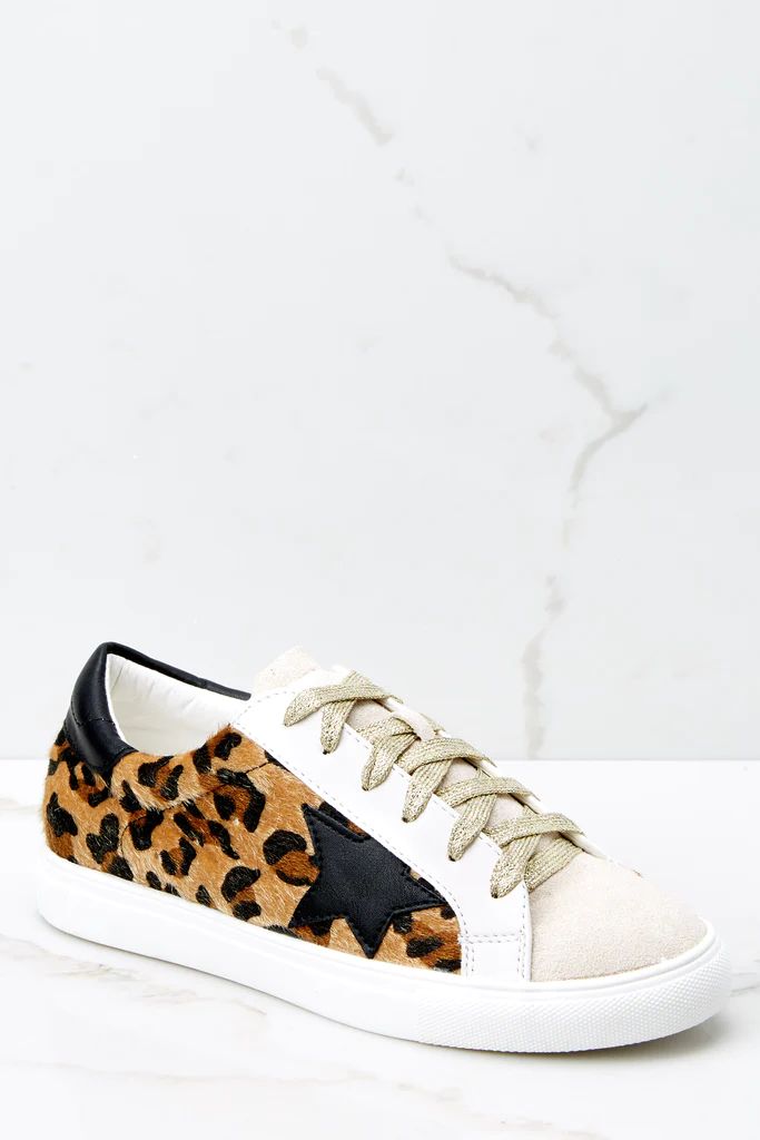 Make The Deal Leopard Print Sneakers | Red Dress 