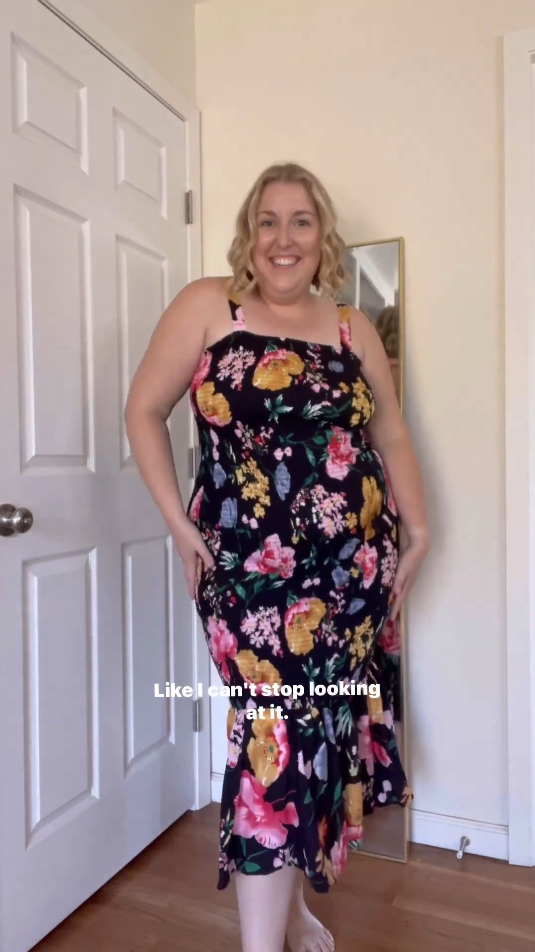The most stunning floral wedding guest dress - I’m wearing a size XL as a 16/18! 

#LTKplussize #LTKwedding #LTKmidsize