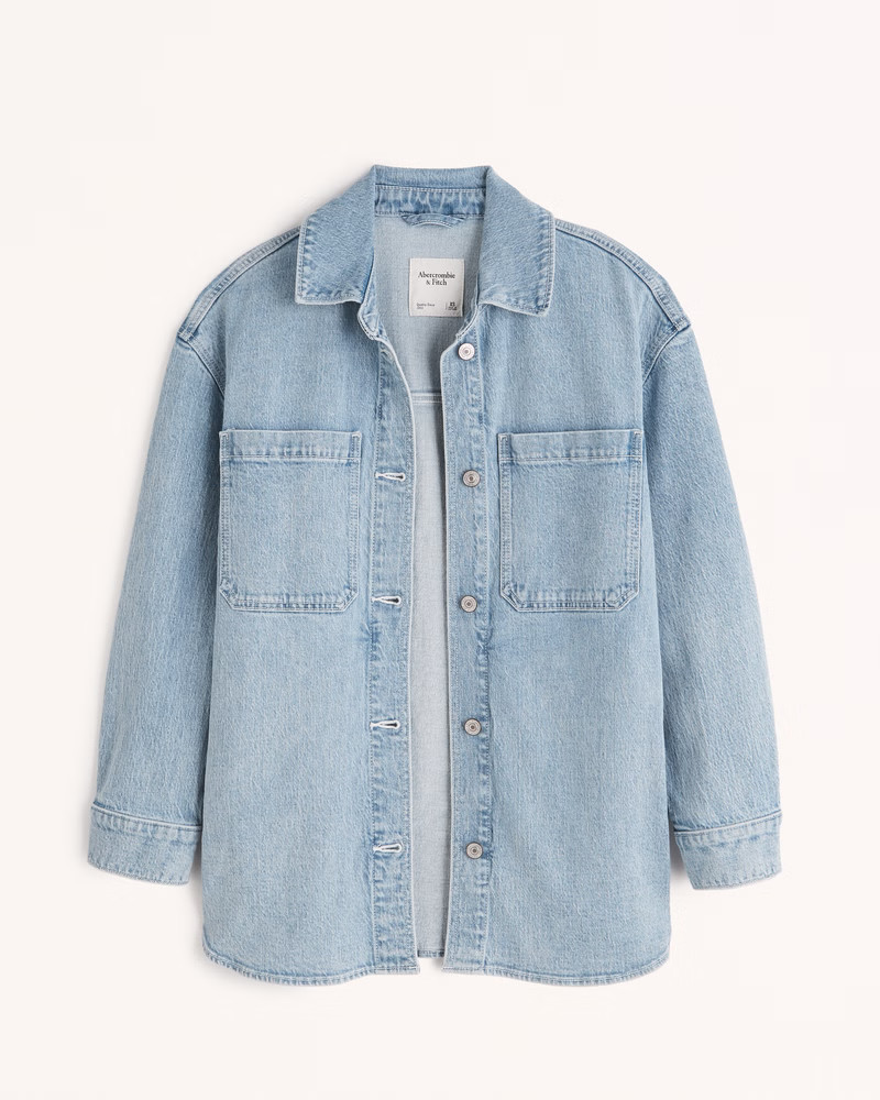 Denim Shirt Jacket | Abercrombie & Fitch (US)