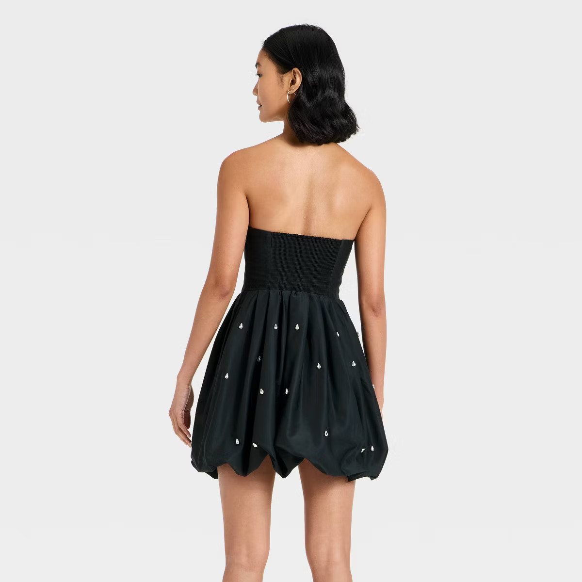 Women's Embellished Bubble Mini Dress - A New Day™ Black | Target