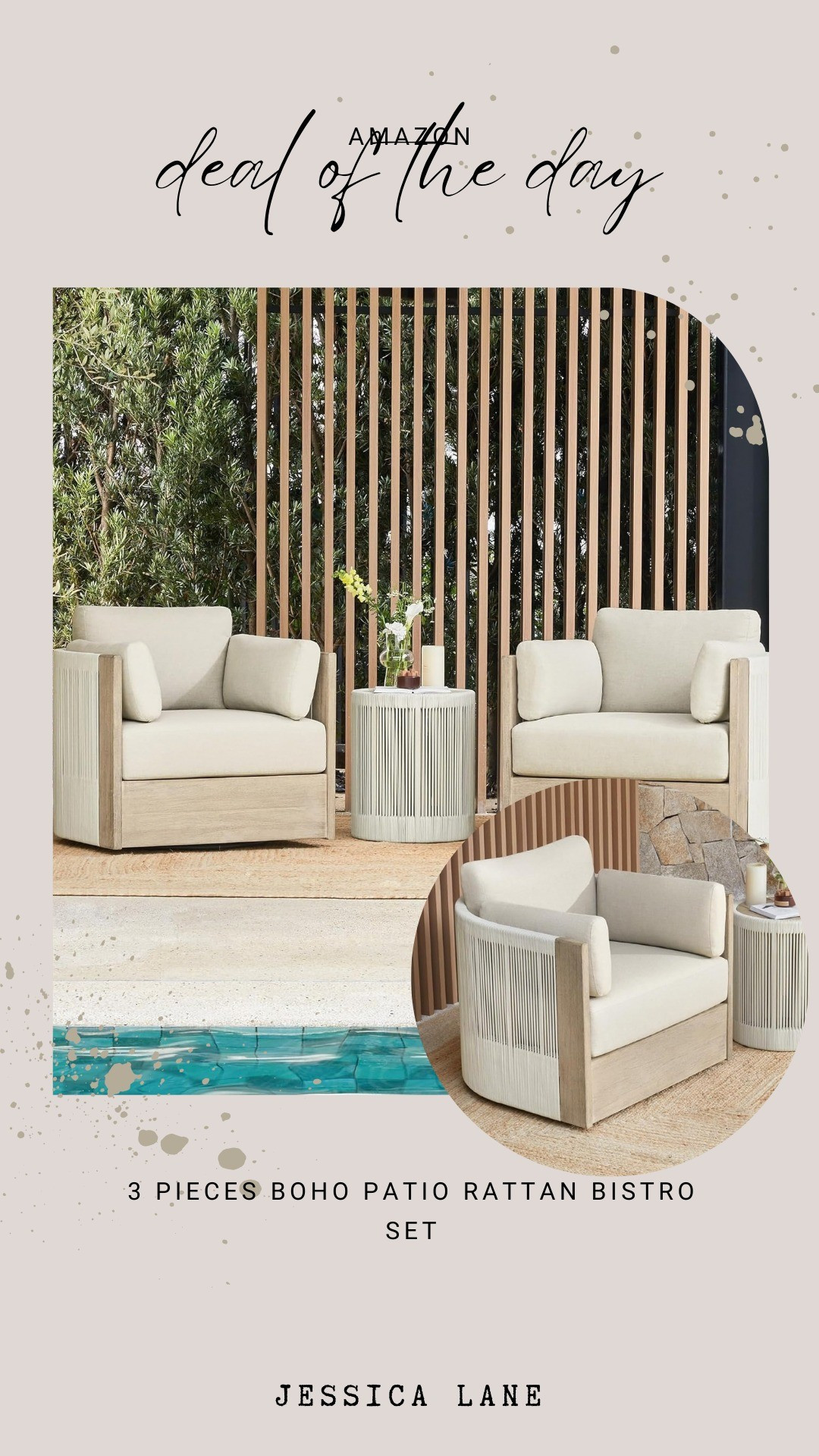 Create a cozy outdoor nook with this three-piece rattan boho bistro set from Chita Home. This durable furniture collection is perfect for small patios or balconies.#bistroset #outdoorliving #chitahome #bohostyle

#LTKSeasonal #LTKSaleAlert #LTKHome