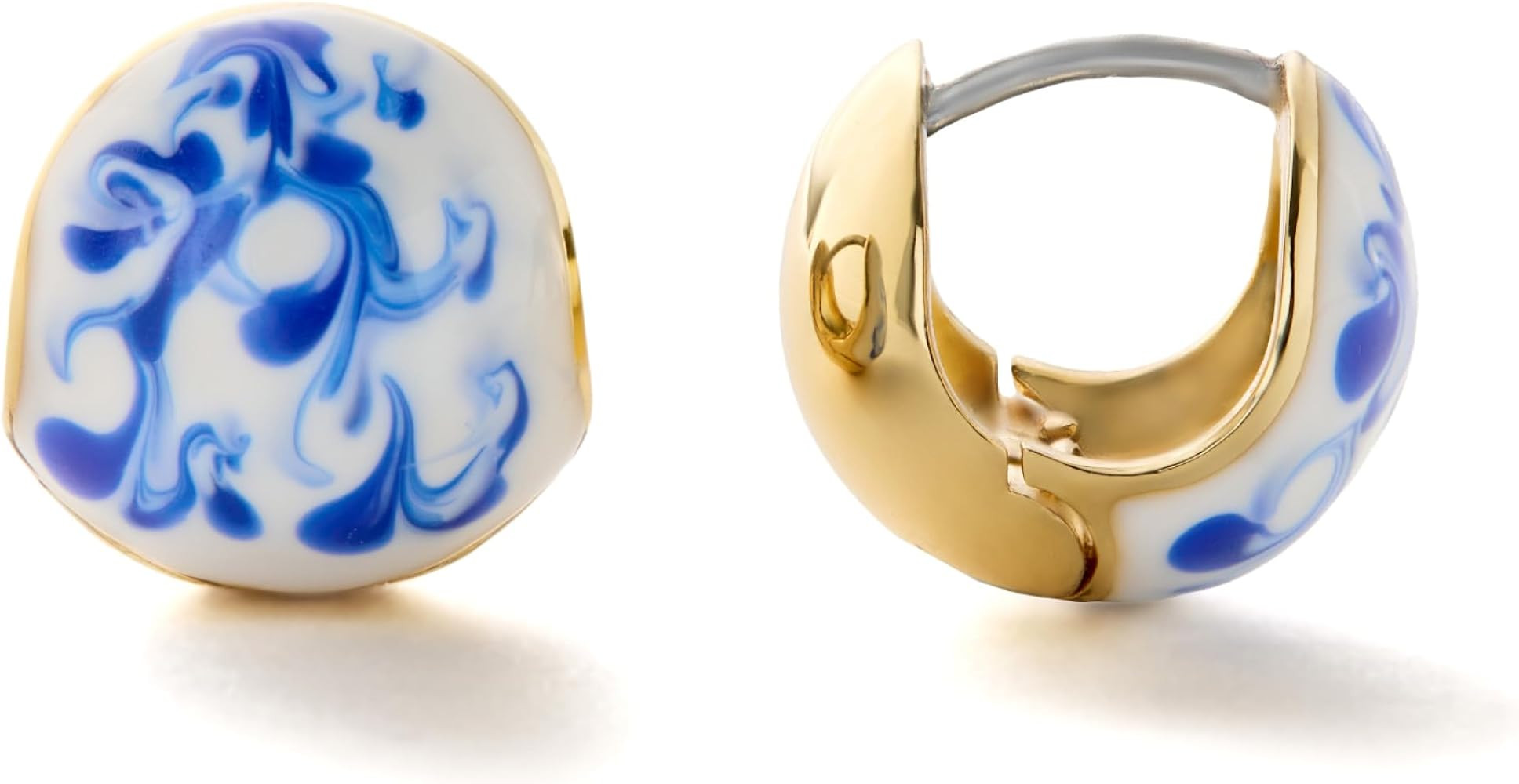 Ana Luisa Sphere Hoop Earring -Abby and Dakota Styles Womens Earrings - Trendy 14K Gold Plated, S... | Amazon (US)