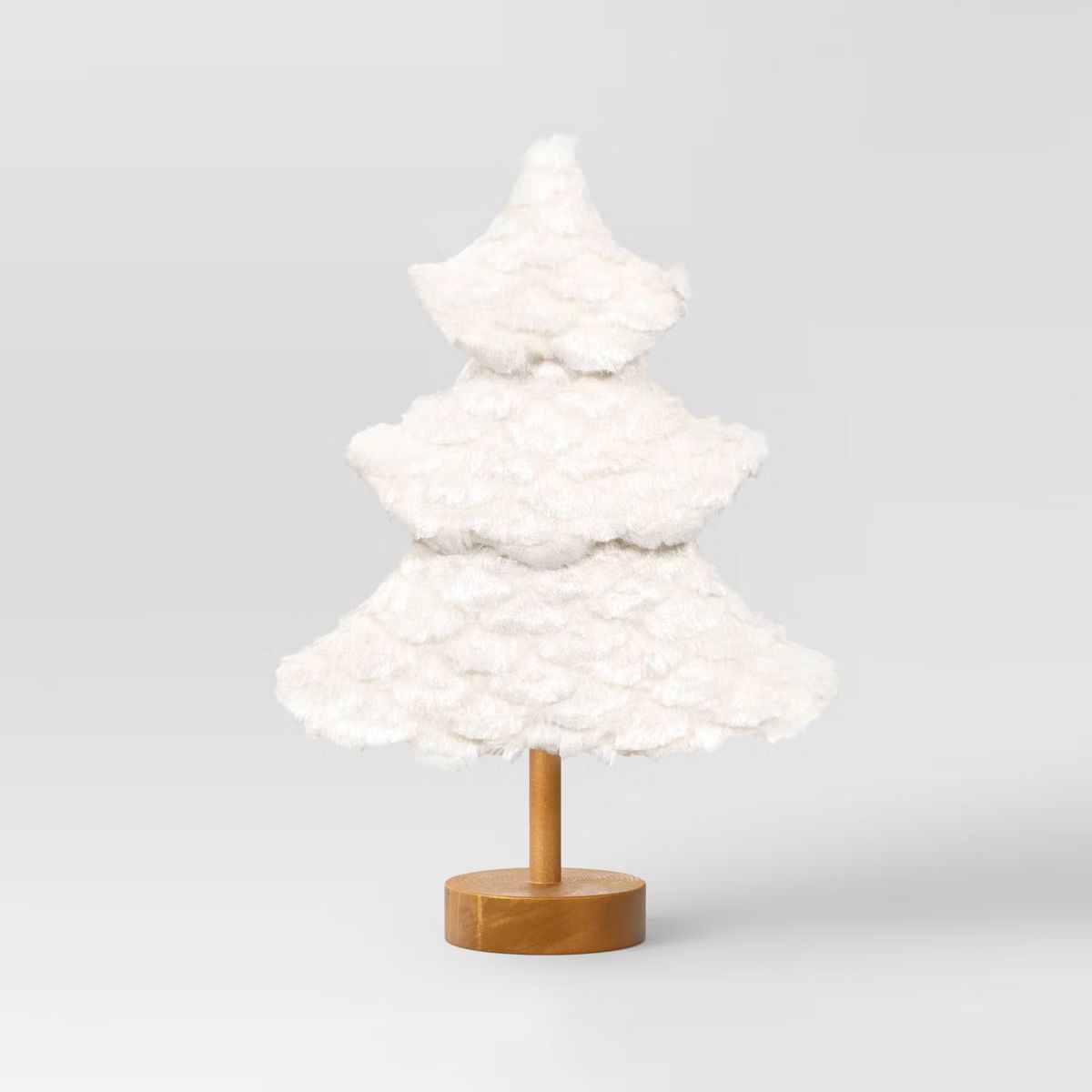 13.5" Faux Fur Christmas Tree Sculpture - Wondershop™ White | Target