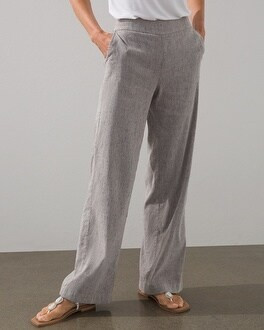Linen Blend Wide Leg Pants | Chico's