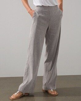 Linen Blend Wide Leg Pants | Chico's