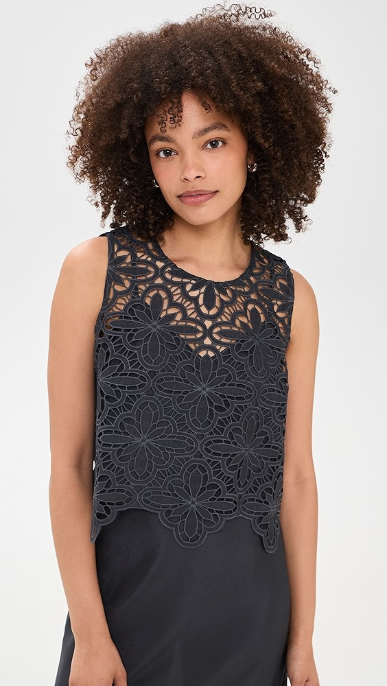 Pia Pinwheel Eyelet Top | Shopbop