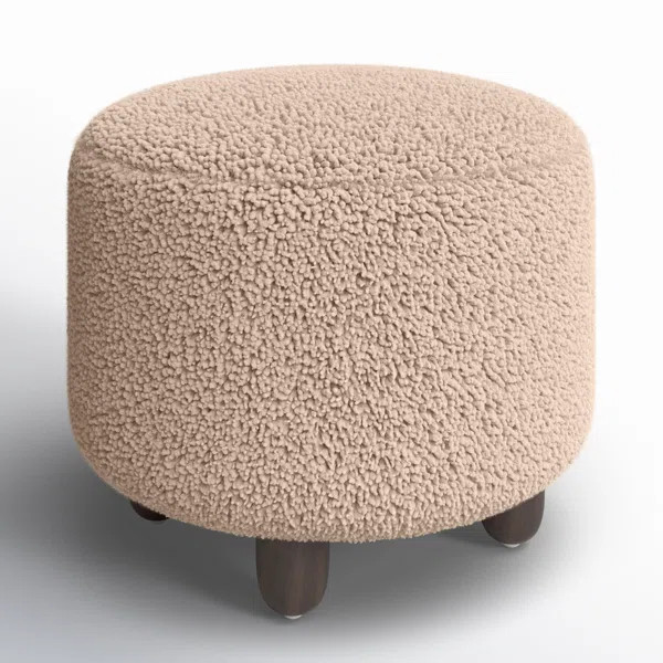Risco 22.5" Wide Round Footstool Ottoman | Wayfair North America