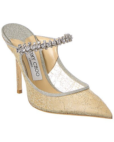 Bing 100 Lace & Glitter Pump | Gilt