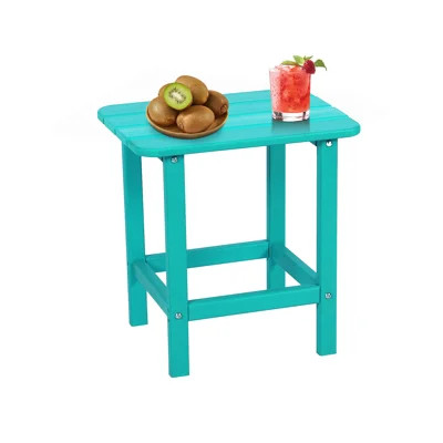 Analissa Rectangular Outdoor Side Table Adirondack Table | Wayfair North America