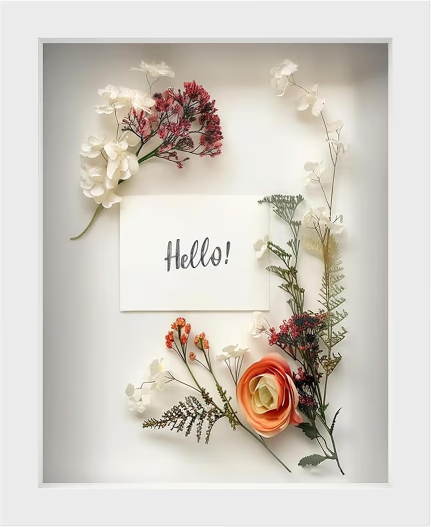 FrameWorks Shadow Box Frame – Display Case with Soft Felt Back, Memory Box with Tempered Glass,... | Amazon (US)