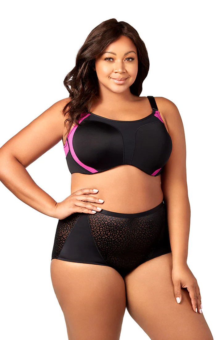 Elila Women's Plus Size Curvy Moves Underwire Sports Bra, Full Coverag | She's Got Curves