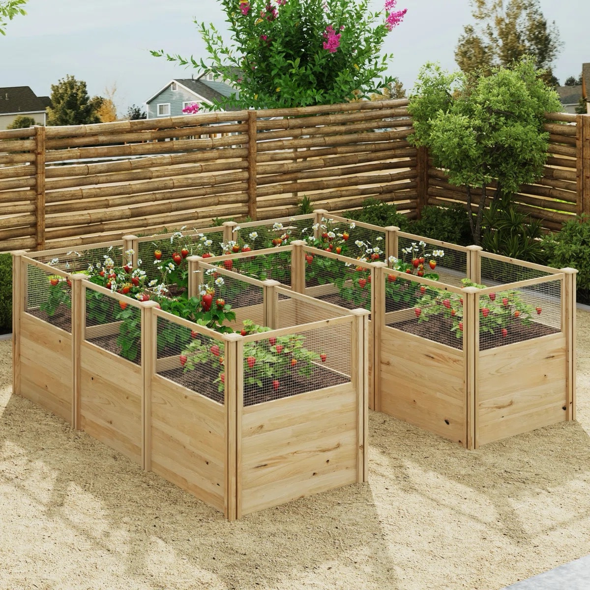 Looking to elevate your new garden for the summer? The modular cedar raised garden bed with a no-screw design includes an easy setup and a customizable layout. 

This garden bed includes a built-in animal fencing and improved drainage making it ideal for growing herbs, vegetables, and flowers while keeping your space clean, organized, and beautifully styled 🌿✨ ON SALE and under $550.

Keywords:

* raised garden bed
* cedar garden bed
* modular garden bed
* vegetable garden planter
* outdoor planter box
* garden bed with fence
* backyard garden setup
* DIY garden bed
* backyard gardening
* home garden ideas
* grow your own food
* outdoor living
* garden inspiration
* sustainable living
* patio garden
* small space gardening
* natural living
* organic lifestyle
* cottagecore aesthetic
* backyard sanctuary
* eco-friendly living
* earthy design
* calm outdoor space
* intentional living