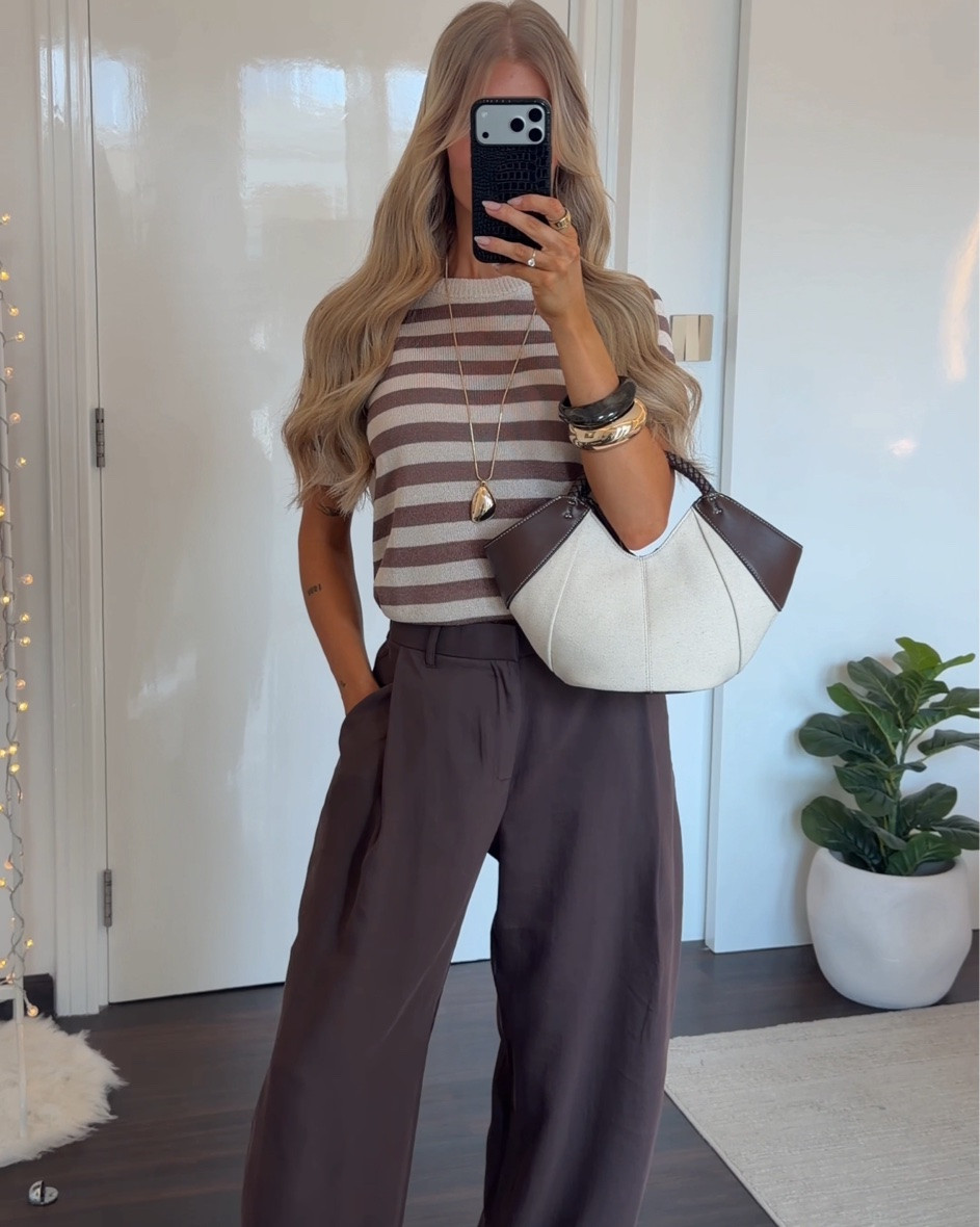 ZARA NEW-IN OUTFIT 🤎👜✨ I’m wearing size XS in the pants and size S in the shirt!🙌🏻

#LTKFashionMonth #LTKsummer #LTKstyletip
