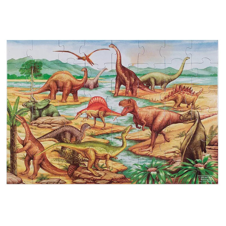 Melissa And Doug Dinosaurs Jumbo Floor Puzzle 48pc | Target