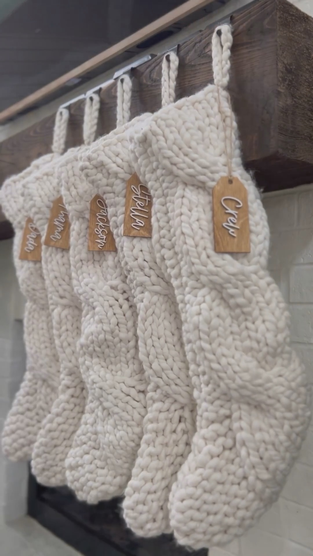 My favorite white knit stockings and personalized stocking tags! It’s almost time to decorate for Christmas!

#LTKHoliday #LTKHome #LTKSeasonal