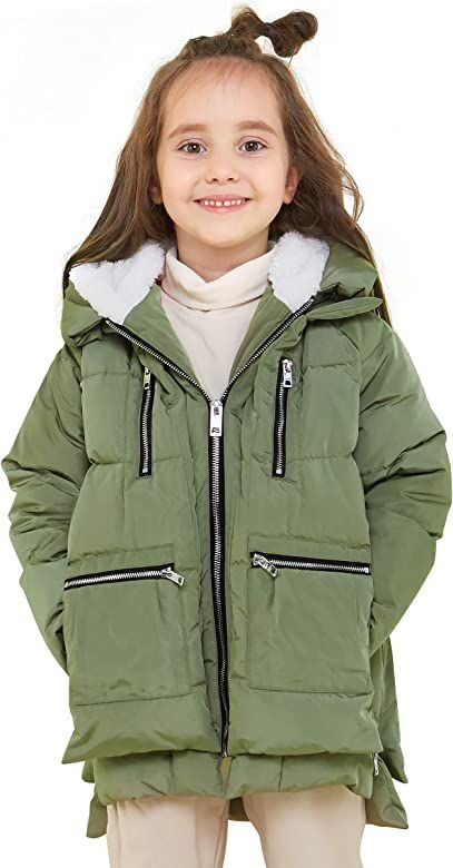 Amazon.com: Orolay Children Hooded Down Coat Girls Quilted Puffer Jacket Boys Winter Jackets Gree... | Amazon (US)