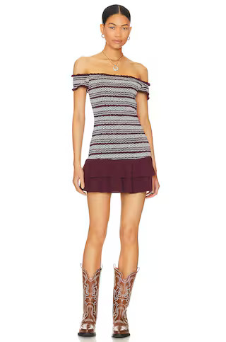 Tularosa Lucille Mini Dress in Wine from Revolve.com | Revolve Clothing (Global)