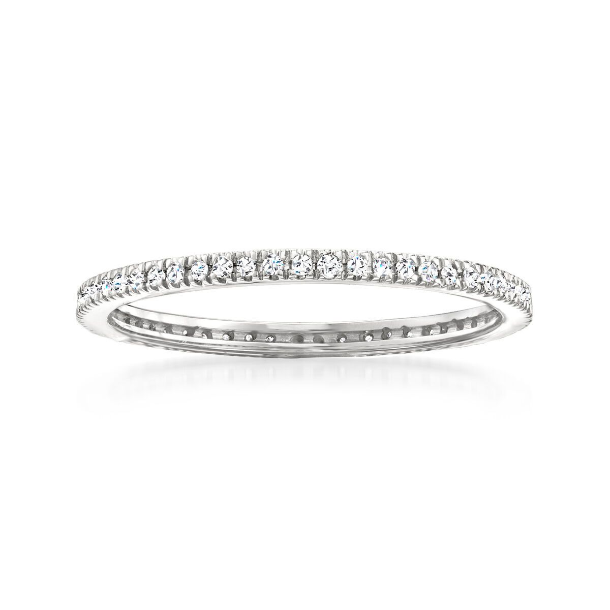 .15 ct. t.w. Diamond Eternity Band in Sterling Silver | Ross-Simons