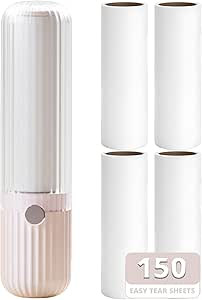 Compact Lint Roller with 150 Sheets - Portable Pet Hair Remover for Clothes, Furniture, and Trave... | Amazon (US)