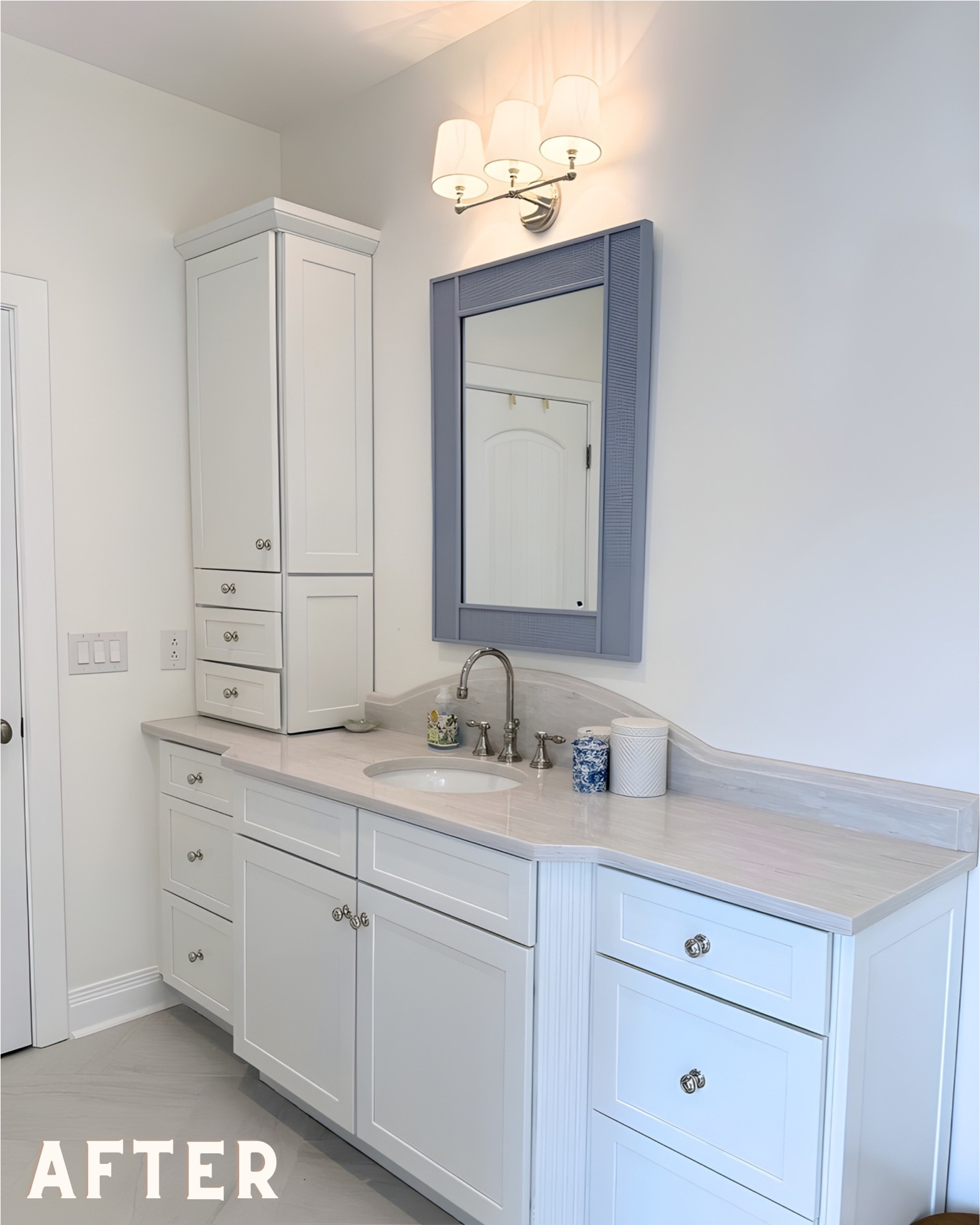 Before and after bathroom renovation! this is so bright and happy!

#LTKdayinmylife #LTKHome #LTKSaleAlert