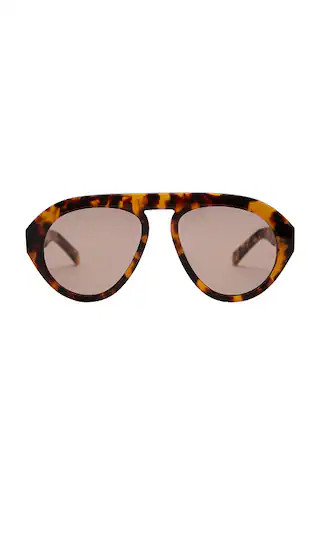 Val Sunglasses in Brown Tortoise | Revolve Clothing (Global)