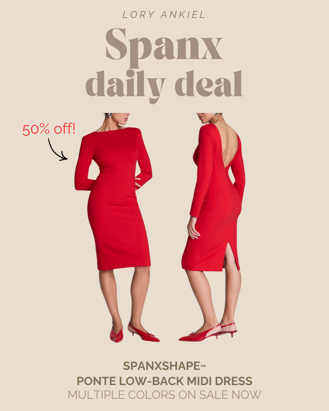 Spanx Daily Deal! - The Perfect Holiday Dress! 

#dealoftheday #newyearsevedress #holidaypartyoutfit 

 #LTKHoliday #LTKOver40 #LTKSaleAlert