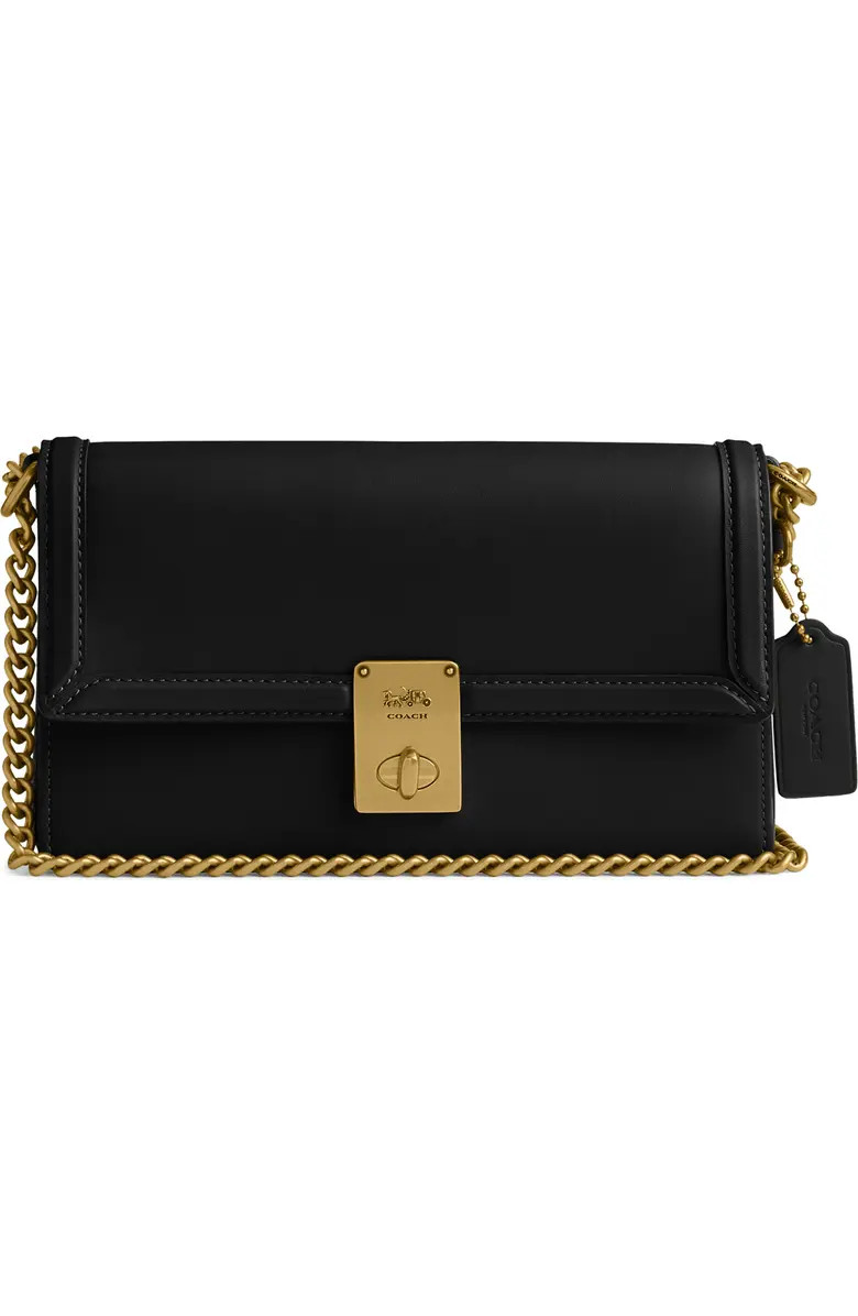 COACH Hutton Box Leather Shoulder Bag | Nordstrom | Nordstrom