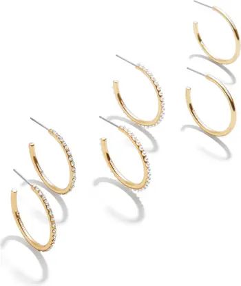 BaubleBar Madilyn Assorted Set of 3 Hoop Earrings | Nordstrom | Nordstrom