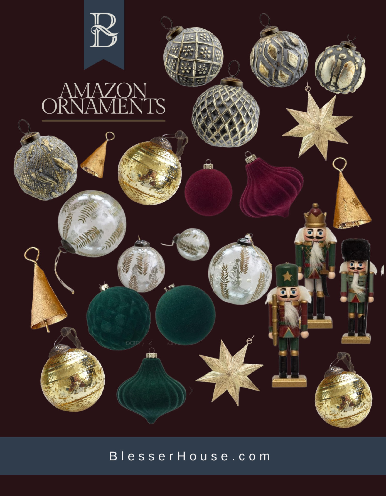 Amazon prime ornaments!
Flocked ornaments – velvet ornaments – Christmas tree ornaments – brass ornaments – gold – Christmas tree accessories who is it?

#LTKSeasonal #LTKhome #LTKHoliday