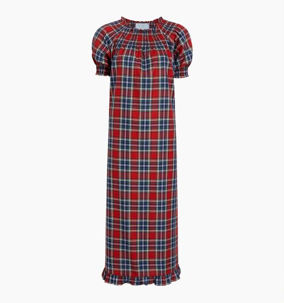 The Caroline Nap Dress - Red Tartan | Hill House Home